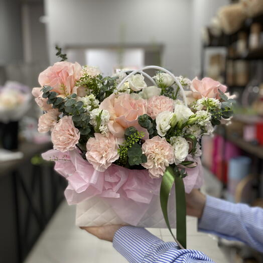 Нежная композиция "Персиковый зефир"