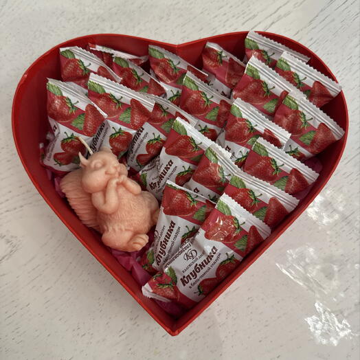 Клубничное сердце ♥️