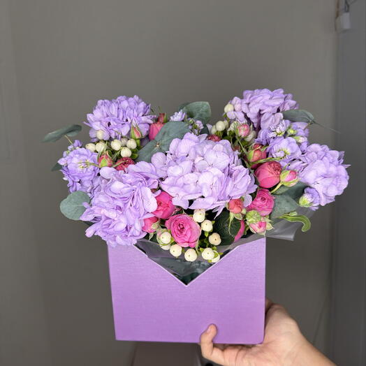 Сиреневая счастья из гортензии 🌸