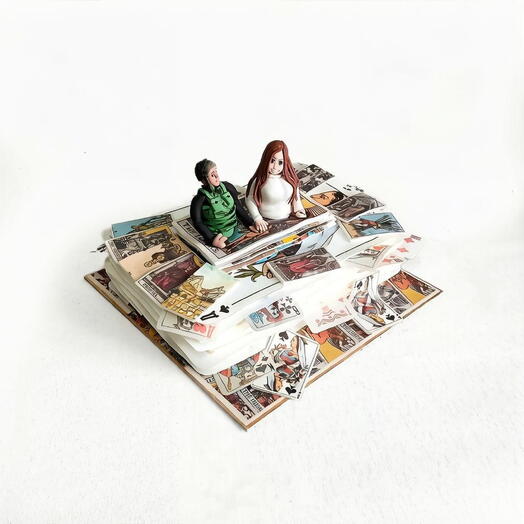 3D-торт "Колода карт", 2,5 кг