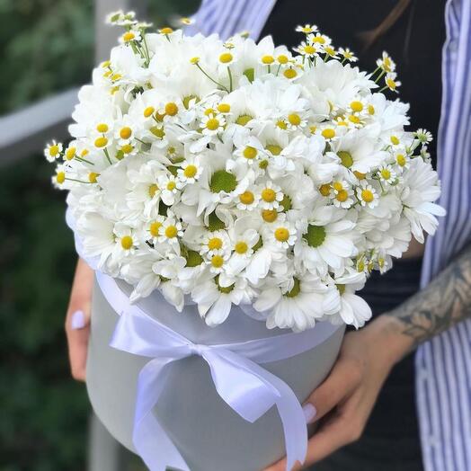 Flores en una Caja de copos de Nieve