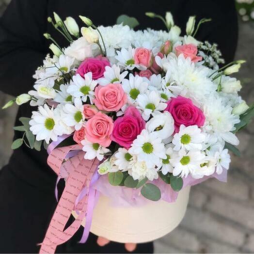 Микс коробочка с цветами