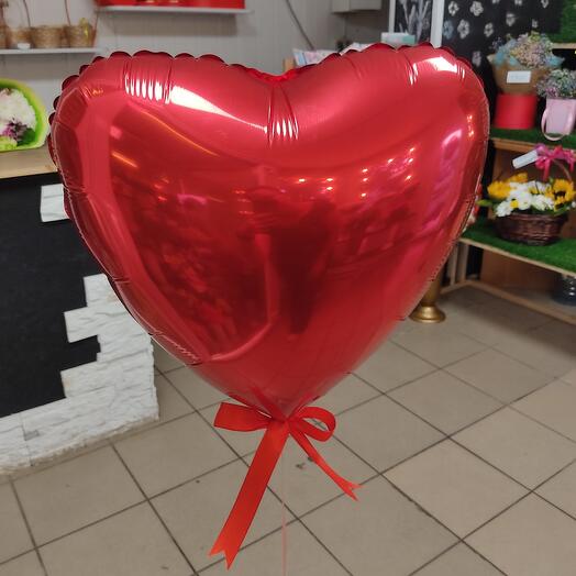 Шар фольгированый Сердце Красное