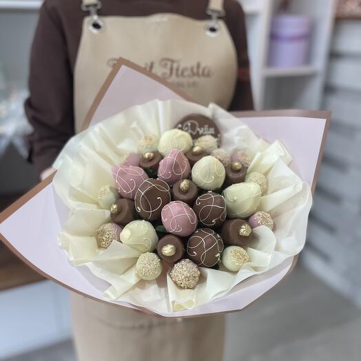 Fruta en chocolate