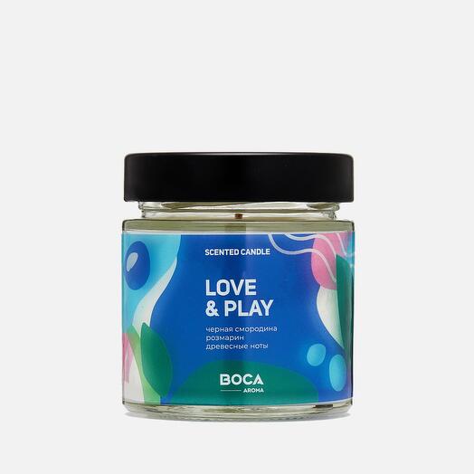 Scented candle in a jar with create enjoy