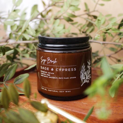 Ароматическая свеча Sage Cypress