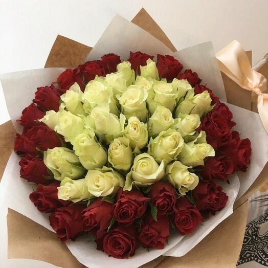 Букет из 51 розы 🌹