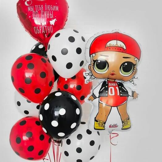 Set of balls "Fashionable girlfriend"