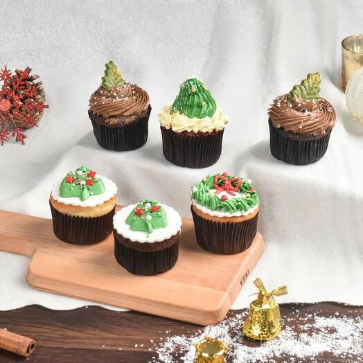 Xmas Tree Cupcakes