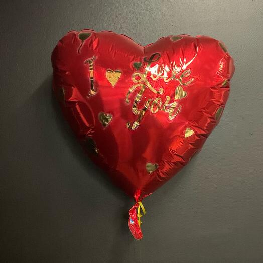 Шар фольгированный Сердце 35 см