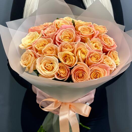 Rosas de melocotón 25 piezas