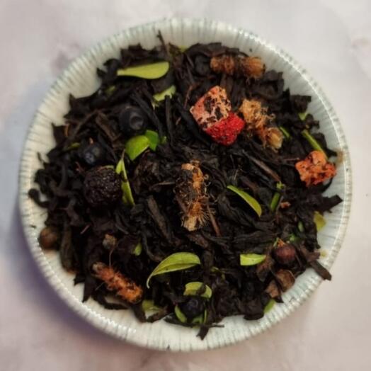 Таежный бор, черный чай с добавками, 100 гр