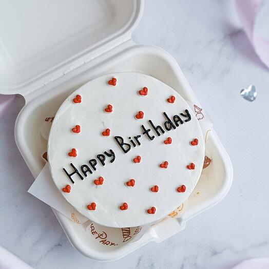 Бенто-торт "Happy birthday" на День рождения себе, подруге, коллеге, маме, папе, брату, сестре, жене, мужу, девушке, парню