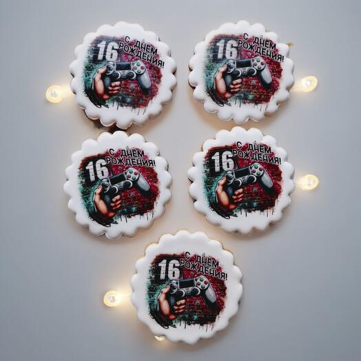 Набор 5 штук Пряник с днем рождения