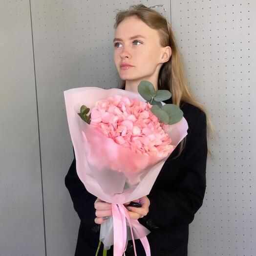 Гортензия и эвкалипт комплимент