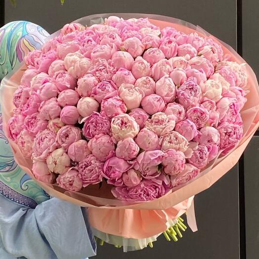 151 штук пионы Сара Бернар 😍