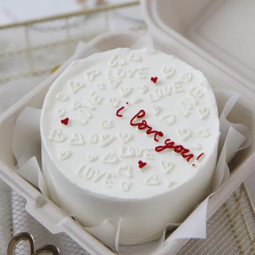 Бенто торт "I love you" девушке парню любимому
