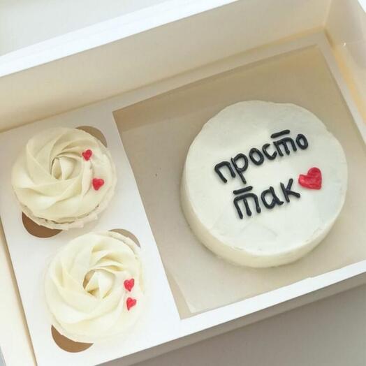 Сладкий  набор   бенто+капкейки