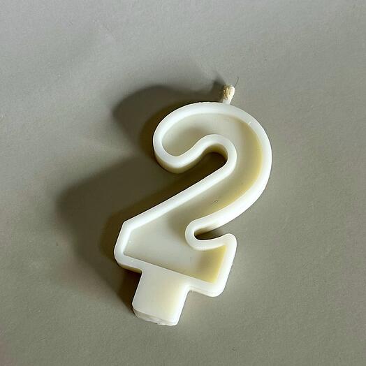 Соевая свеча «Двойка»