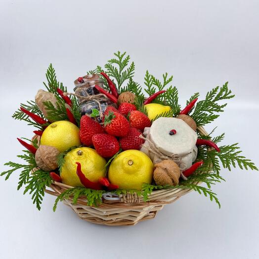 Витаминный букет с Лимонами и клубникой
