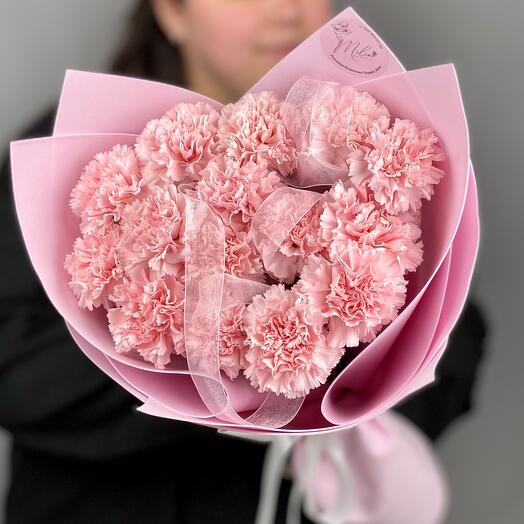 Монобукет из конфетных диантусов сортовых.Букет 630 Milin bouquet