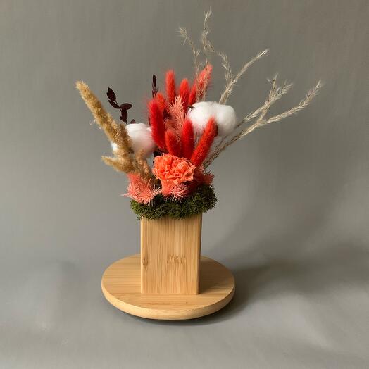 Композиция из сухоцветов «Теплая осень 4»