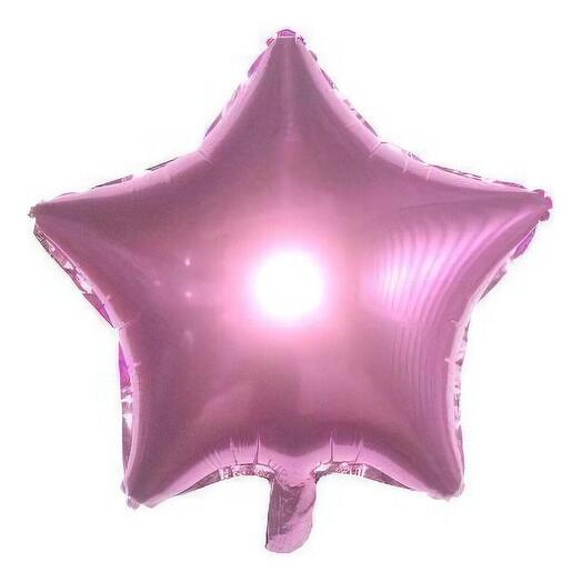 Ball foil pink star