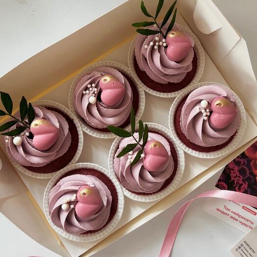 Cupcakes 6 pcs. "Violet love"