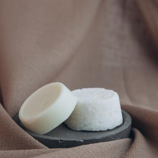 Набор для ухода за волосами - твердый шампунь и бальзам