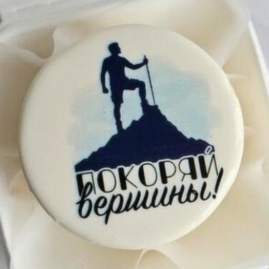 Бенто торт подарок другу, парню, мужу, сыну, коллеге "покоряй вершины"