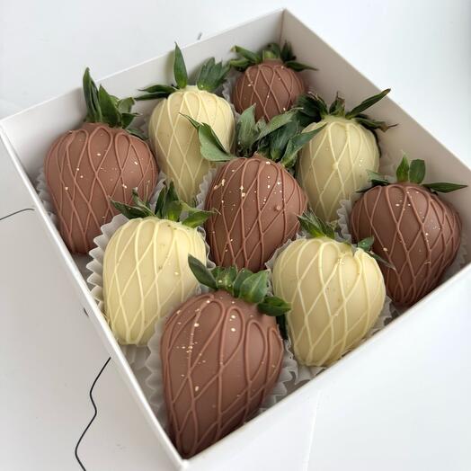 Conjunto en leche y chocolate blanco