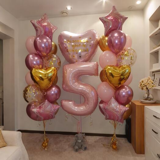 Воздушные шары для девочки 5лет