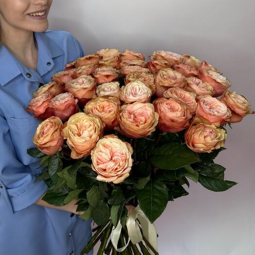 Монобукет из 31 розы Кахала