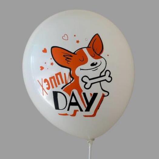Шар Гелиевый Корги хэппи day