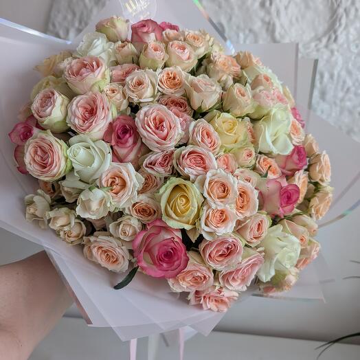 Розово-персиковый микс