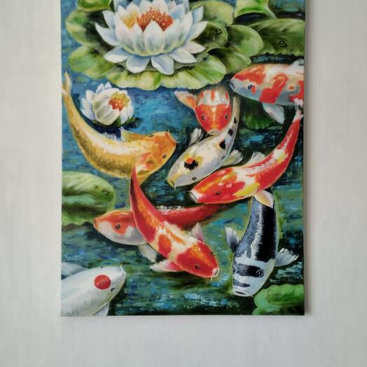 Резвящиеся карпы