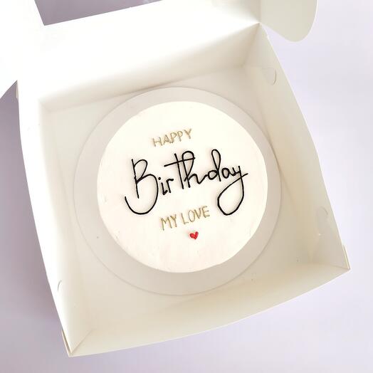 Торт 1 кг Happy birthday my love