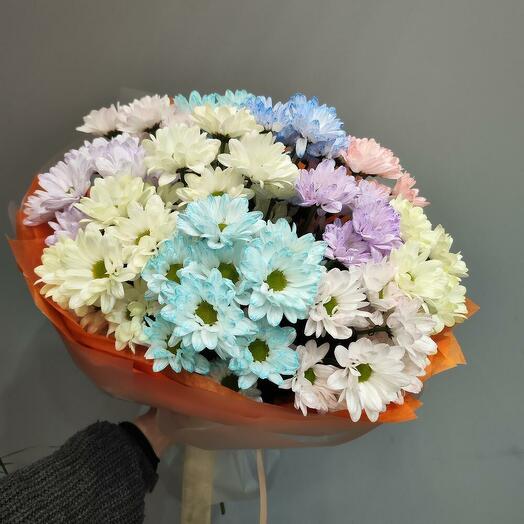 ~101 радужная ромашка (11 веток)