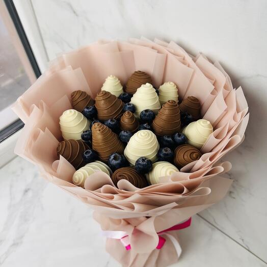 Букет из клубники в шоколаде Чарли mini