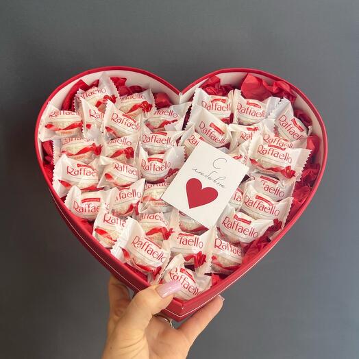 Сладкий набор сердце раффаэлло