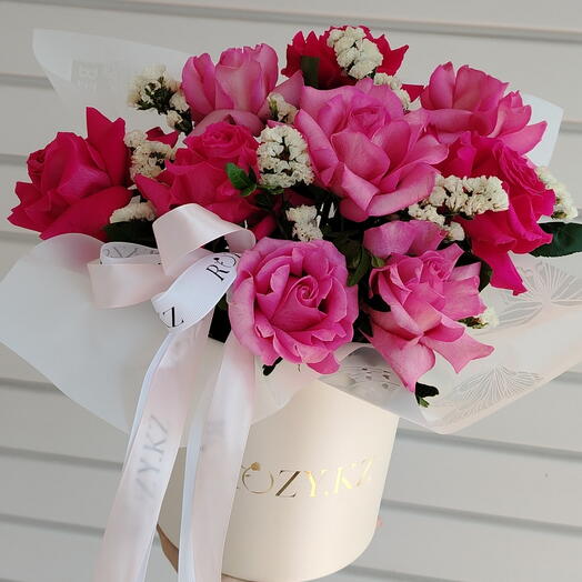 Цветы в коробке для самой милой