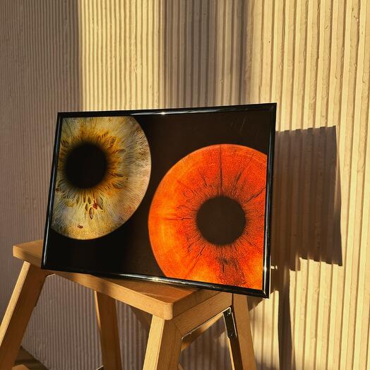 Электронный Сертификат на фото радужки глаза "Стандарт" А3