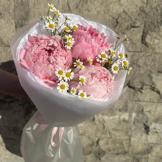 Пионы+ромашки S🌸🌼
