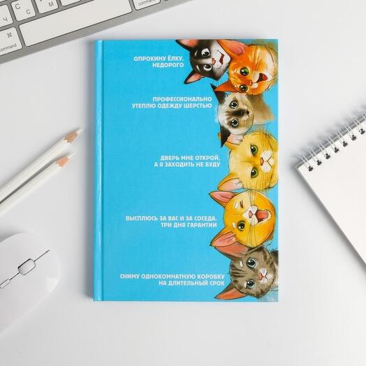 Ежедневник "Котики", 80 л