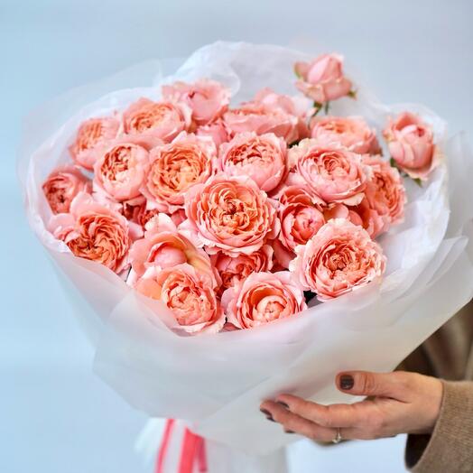 Букет из пионовидной розы Джульетта 7