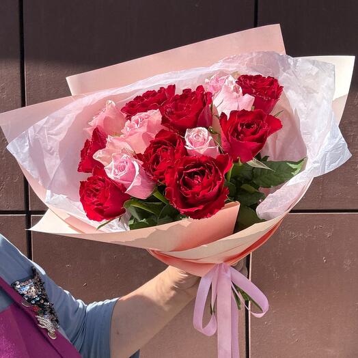 ХИТ🌹Букет комплимент из 15 роз
