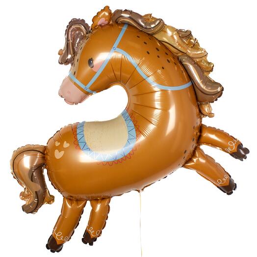 Шар из фольги «Лошадка» без груза | 37 (94 см)