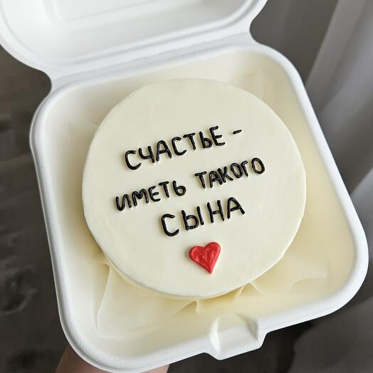Бенто торт " Счастье иметь такого сына"