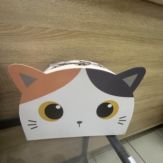 Чемоданчик Киса белый