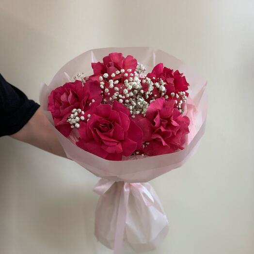 Букет французских  роз  из 5 шт «Очарование»